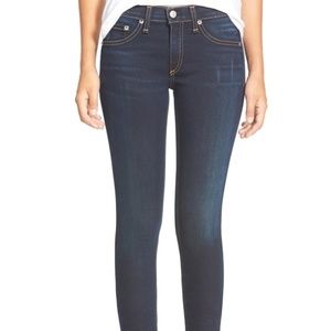 Rag and Bone Skinny Stretch Jeans in Dark Wash 26